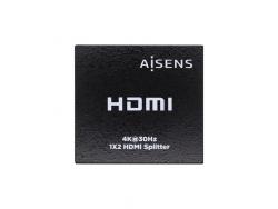 Aisens HDMI Duplicador 4K@30HZ 1x2 con Alimentacion - Color Negro