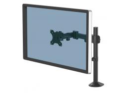 Fellowes Reflex Brazo para Monitor individual - Hasta 8kg - Ajustable en Altura y Profundidad - Sistema de Gestion de Cable - Color Negro