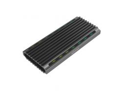 Aisens Caja Externa M.2 (NGFF) para SSD M.2 SATA/NVME a USB3.1 GEN2 - Color Gris