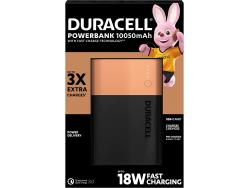 Duracell Bateria Externa/Power Bank 10050mAh PD 18W y QC 3.0 - 1x USB-A, 1x USB-C - Indicadores Led - 2 Dispositivos Simultaneamente