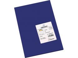 Canson Guarro Pack de 50 Cartulinas Iris A4 de 185g - 21x29.7cm - Color Azul Ultramar