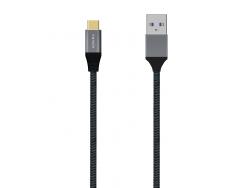 Aisens Cable USB 3.1 GEN2 Aluminio 10GBPS 3A - TIPOUSB-C/M-A/M - 1.5M - Color Gris