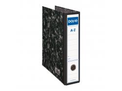 Dohe Archinovo Archivador de Palanca 287x350x75mm - Cubierta Carton Forrado - Formato Folio - Lomo Ancho - Cantoneras Metalicas - Color Negro Jaspeado