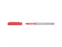Faber-Castell Roller Free Ink Boligrafo de Tinta Liquida - Punta Conica 0,5mm - Ancho de Linea Extrafino - Clip de Metal - Color Rojo