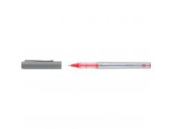 Faber-Castell Roller Free Ink Boligrafo de Tinta Liquida - Punta Conica 0,7mm - Ancho de Linea Fino - Clip de Metal - Color Rojo