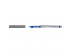 Faber-Castell Roller Free Ink Boligrafo de Tinta Liquida - Punta Conica 0,7mm - Ancho de Linea Fino - Clip de Metal - Color Azul