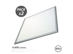 Elbat Pack 2 Paneles LED 60X60 40W 4600LM - Color Blanco