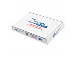Dohe Caja de 100 Cubiertas Protectoras de Libros - Solapa Adhesiva Reposicionable - Tamaño 29x53cm - Material PVC 120 micras