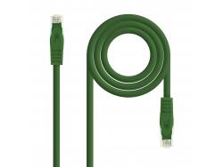 Nanocable Cable Red Latiguillo LSZH Cat.6A UTP AWG24 30cm - Color Verde