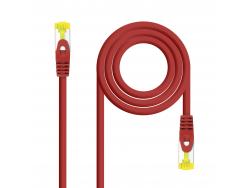 Nanocable Cable Red Latiguillo LSZH Cat.6A SFTP AWG26 25cm - Color Rojo
