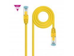 Nanocable Cable Red Cat.7 LSZH SFTP PIMF AWG26 25cm - Color Amarillo
