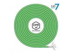 Aisens Cable de Red RJ45 LSZH CPR Cca CAT.7 600 MHZ S/FTP AWG23 - 500M - Color Verde