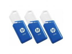 HP x755w Pack de 3 Memorias USB 3.1 32GB - Color Azul (Pendrive)