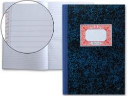 Miquel Rius Cuaderno Cartone Rayado Horizontal Tamaño Folio Natural 100 Hojas sin Numerar - Cubiertas de Carton Contracolado - Lomo de Tela Engomada Azul