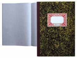 Miquel Rius Cuaderno Cartone Cuadricula 4mm Tamaño Folio Natural 100 Hojas sin Numerar - Cubiertas de Carton Contracolado - Lomo de Tela Engomada Granate