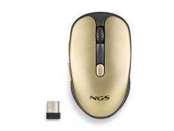 NGS Evo Rust Gold Raton Inalambrico USB 1600dpi - 5 Botones - Recargable - Uso Diestro