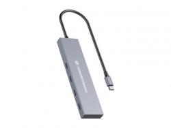 Conceptronic Hub USB-C con 4x USB-C PD de hasta 100W - Carcasa de Aluminio