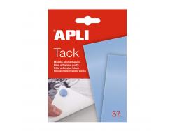 Apli Tack Masilla Azul 57g - Reutilizable - No Deja Residuos - Facil de Moldear Azul