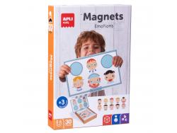 Apli Kids Juego Magnetico Emociones - Escenario Imantado de 28x18 - 30 Fichas Tematicas - Fomenta la Observacion y la Imaginacion - Colorido Diseño Exclusivo - Recomendado para Niños a Partir de 3 Años