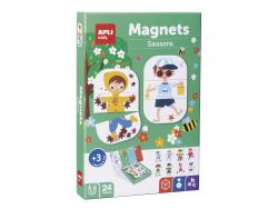 Apli Magnets Estaciones - Iman de 20mm - Colores Variados - Ideal para Señalar y Organizar
