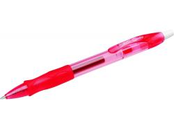 Bic Gel-ocity Original Boligrafo de Tinta Gel Retractil - Punta Media de 0.7mm - Recargable - Grip de Goma - Clip de Plastico - Color Rojo