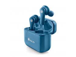 NGS Artica Bloom Azure Auriculares Intrauditivos Bluetooth 5.1 TWS - Manos Libres - Asistente de Voz - Autonomia hasta 7h - Base de Carga - Color Azul