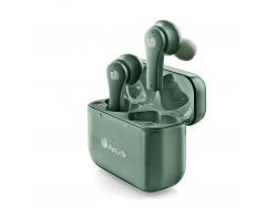 NGS Artica Bloom Green Auriculares Intrauditivos Bluetooth 5.1 TWS - Manos Libres - Asistente de Voz - Autonomia hasta 7h - Base de Carga - Color Verde