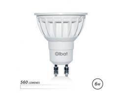 Elbat Bombilla LED GU10 6W 560LM Luz Blanca - Ahorro Energetico - Larga Duracion - Facil Instalacion - Color Blanco