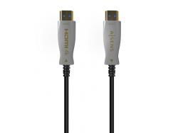 Aisens Cable HDMI V2.0 AOC Premium Alta Velocidad / HEC 4K@60Hz 4:4:4 18GBPS - A/M-A/M - 125m - Color Negro