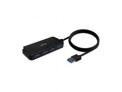 Aisens Hub USB 3.0 - Tipo A/M-4X Tipo A/H - 60cm - Color Negro