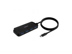 Aisens Hub USB 3.1 USB-C - USB-C/M-4Xtipo A/H - 60cm - Color Negro