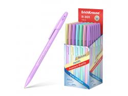 Erichkrause Boligrafo R-301 Pastel Stick 0.7 - Recargable - Tinta de Secado Rapido - Color Azul