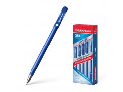 Erichkrause Boligrafo de Gel G-Soft - Revestimiento Soft Touch - Punta Fina de Tipo Aguja - Tinta de Secado Rapido - Color Azul