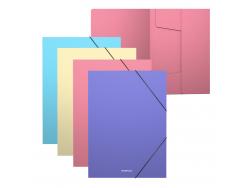 Erichkrause Pack de 4 Carpetas Solapas Matt Pastel A4 - Fabricadas en Polipropileno - Colores Surtidos