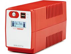 Salicru SPS 850 SOHO+ IEC Sistema de Alimentacion Ininterrumpida - SAI/UPS - 850 VA - Line-interactive - Doble Cargador USB - Tipo de Tomas IEC - Color Rojo