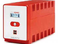 Salicru SPS 1200 SOHO+ IEC Sistema de Alimentacion Ininterrumpida - SAI/UPS - 1200 VA - Line-interactive - Doble Cargador USB - Tipo de Tomas IEC - Color Rojo