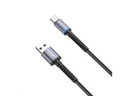 XO Cable NB215 Light Carga Rapida 2A Tipo C a USB - 1m - Color Negro
