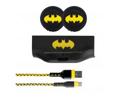 FR-TEC Pack Carga y Juega Batman Xbox Series X/S - Grips con Logo Batman - Cable USB-C 3m Resistente y Colorido - Bateria Recargable 1000Mah - Color Varios