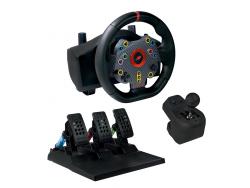 FR-TEC Grand Chelem Racing Wheel Juego de Volante de Carreras + Pedales + Palanca de Cambios - Angulo de Direccion de 270º - Compatible con PS4, Xbox Series X/S, One y PC - Color Negro