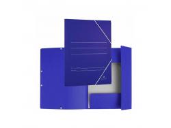 Mariola Carpeta de Carton con Solapas Folio 500gr/m2 - Medidas 34x25x1cm - Cierre con Goma Elastica - Color Azul Mate
