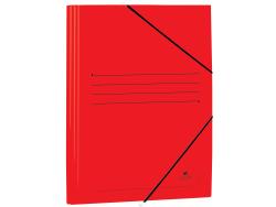 Mariola Carpeta de Carton Estucado con Solapas Folio 500gr/m2 - Medidas 34x25x1cm - Cierre con Goma Elastica - Color Rojo
