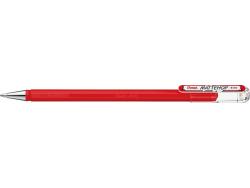 Pentel Mattehop Boligrafo de Bola - Punta 1mm - Trazo 0.5mm - Tinta de Gel Opaca - Fabricado con 55% de Materiales Reciclados - Color Rojo