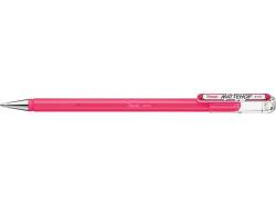 Pentel Mattehop Boligrafo de Bola - Punta 1mm - Trazo 0.5mm - Tinta de Gel Opaca - Fabricado con 55% de Materiales Reciclados - Color Rosa