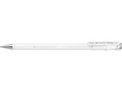 Pentel Hybrid Milky Boligrafo de Bola - Punta Fina 0.8mm - Trazo 0.4mm - Tinta de Gel Opaca - Color Blanco Pastel