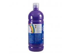 Milan Botella de Tempera 1000ml - Tapon Dosificador - Secado Rapido - Mezclable - Color Violeta