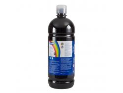 Milan Botella de Tempera 1000ml - Tapon Dosificador - Secado Rapido - Mezclable - Color Negro
