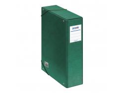 Dohe Caja para Proyectos Lomo 9cm - Carton Forrado con Papel Impreso y Plastificado - Cierre con Gomas - Color Verde
