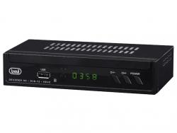 Trevi HE 3378 T2 Decodificador TDT Digital HD DVB-T2 - RF In, RF Out, Coaxial, HDMI, TV Scart - 2 Mandos a Distancia Incluido