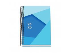 Dohe Tamgram Agenda Escolar Espiral A5 - Semana Vista - Papel 70g/m2 - Cubierta de Carton Plastificado - Color Azul