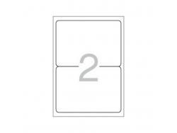 Multi3 Pack de 200 Etiquetas Blancas Cantos Redondeados Tamaño 199,6x144,5mm con Adhesivo Permanente para Multiples Usos